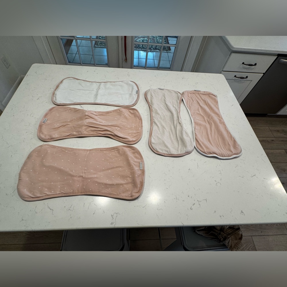 Blush and With Burp Cloth Set